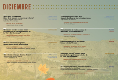 Programación cultural diciembre 2025